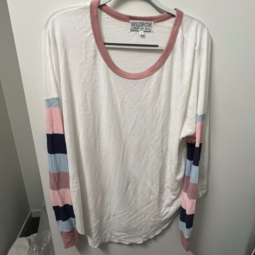 Wildfox Waffle Long Sleeve (Size S)